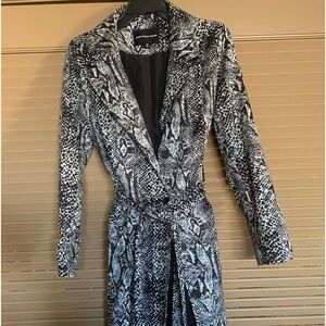 Like new snake print raincoat
